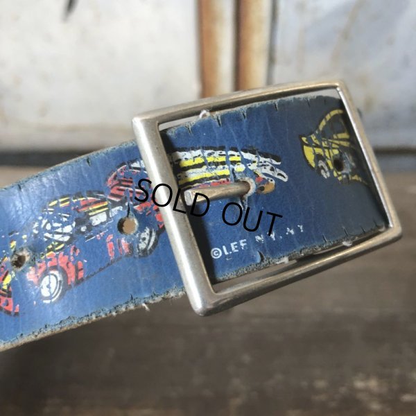 画像3: Vintage Matchbox Race Car Kids Leather Belt (T728)