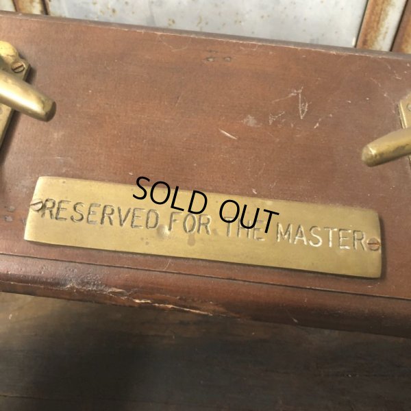 画像6: Vintage Wall Hooks Coat Hat Hanger Reserved For The Master (T730)