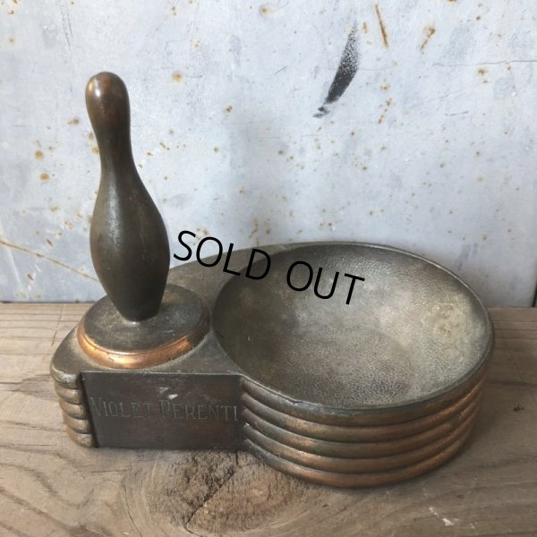 画像7: Vintage Ashtray Bowling Pin Violet Perenti  (T726)