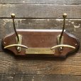 画像1: Vintage Wall Hooks Coat Hat Hanger Reserved For The Master (T730) (1)