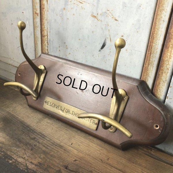 画像5: Vintage Wall Hooks Coat Hat Hanger Reserved For The Master (T730)