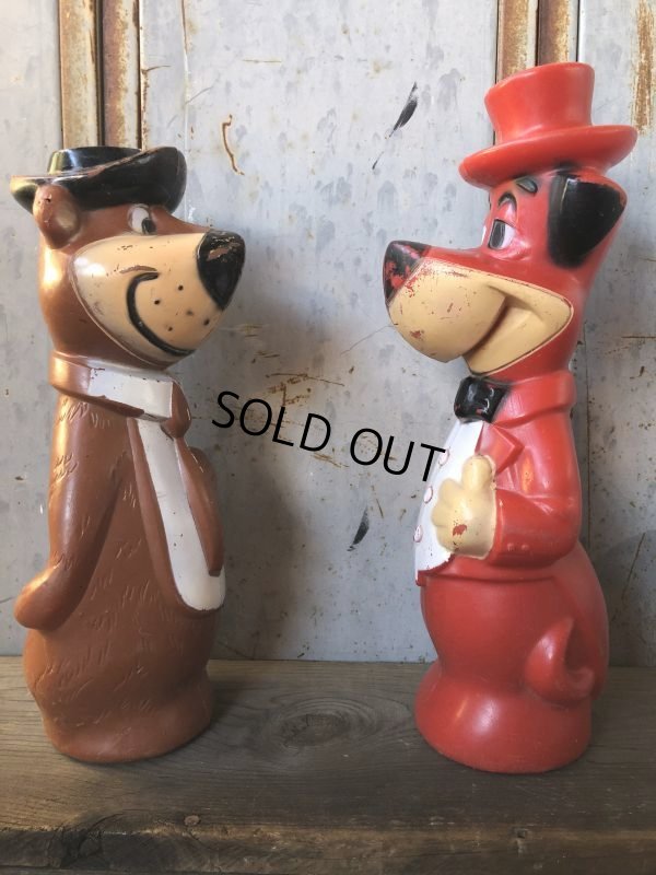 画像3: Vintage Yogi & Huckleberry Big Size Bank Doll Set 34 & 38cm (T769)