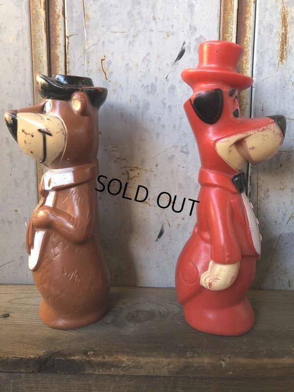 画像5: Vintage Yogi & Huckleberry Big Size Bank Doll Set 34 & 38cm (T769)