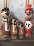 Vintage Yogi & Huckleberry Big Size Bank Doll Set 34 & 38cm (T769)