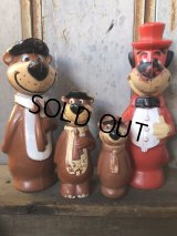 Vintage Yogi & Huckleberry Big Size Bank Doll Set 34 & 38cm (T769)