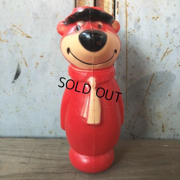 画像2: Vintage Yogi Bear Plastic Doll Red 18cm (T768)  