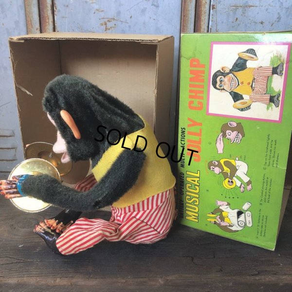 画像2: 50s Vintage Musical Jolly Chimp w/box  (T770)