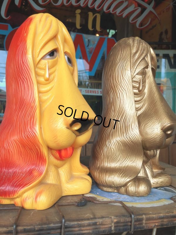 画像12: 70s Vintage My Toy Plastic Bank Basset hound SAD EYE DOG (T322) 