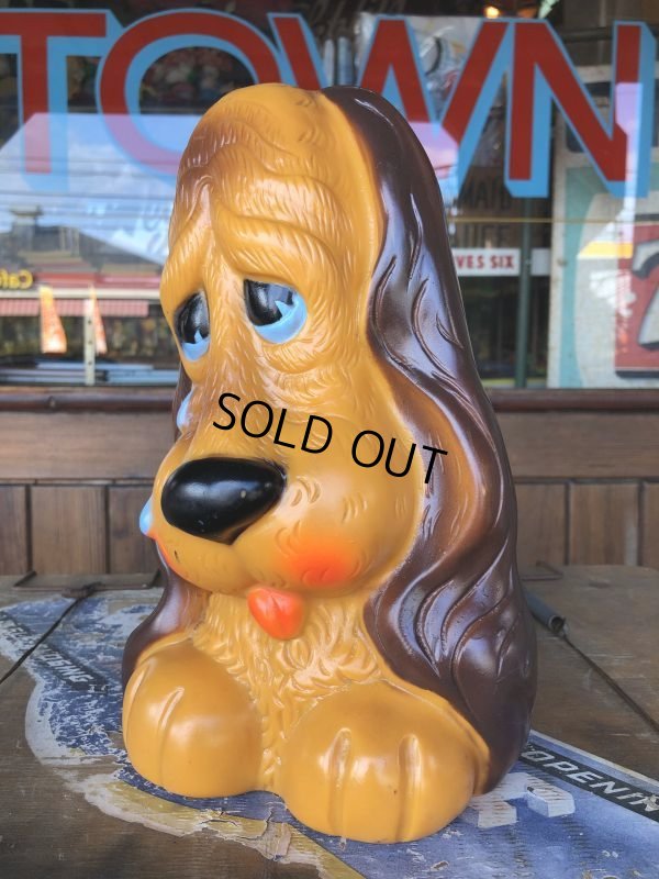 画像3: Vintage Russ Plastic Coin Bank Sad Eye Dog (T778)  
