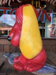 画像5: 70s Vintage NY Vinyl Plastic Dog Bank Basset hound Red (T779) 