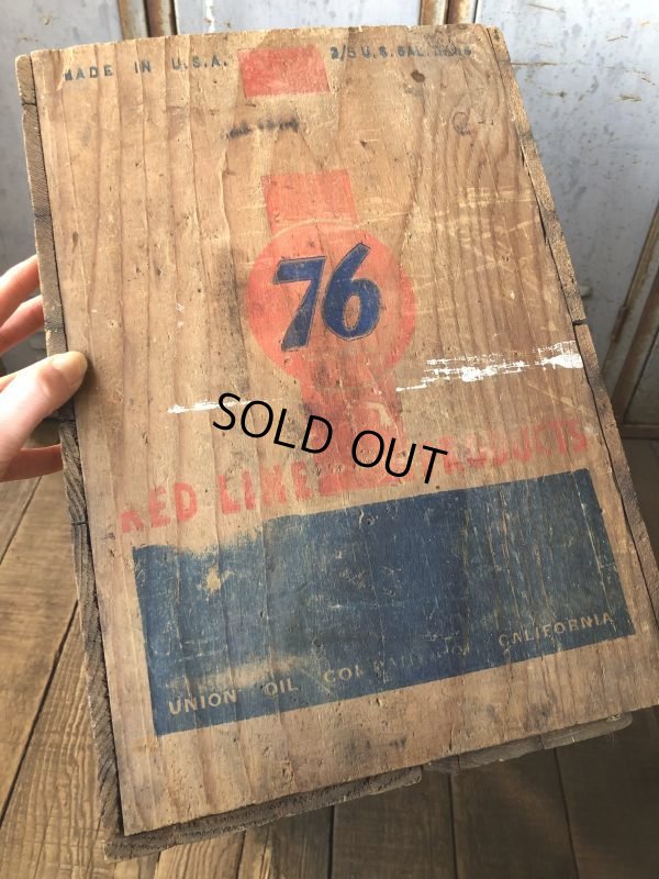 画像9: Vintage 76 Union Oil Woode Crate Box (AL308)