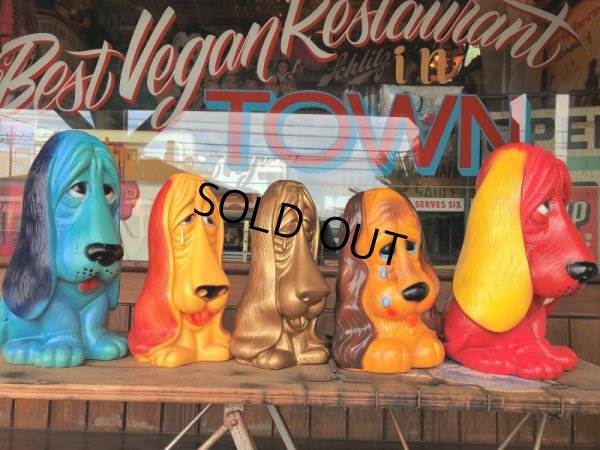 画像12: 70s Vintage My Toy Plastic Bank Basset hound SAD EYE DOG (T321)