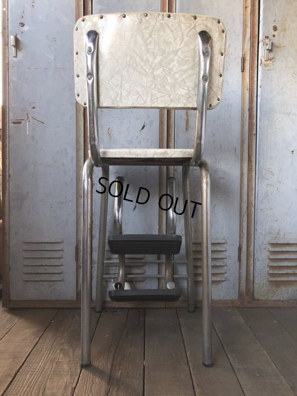画像5: Vintage Mid-Century Step Stool Hi-Chair (T784)