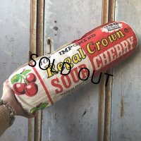 60s Vintage Regal Crown Sour Cherry Advertising Pillow (T785)