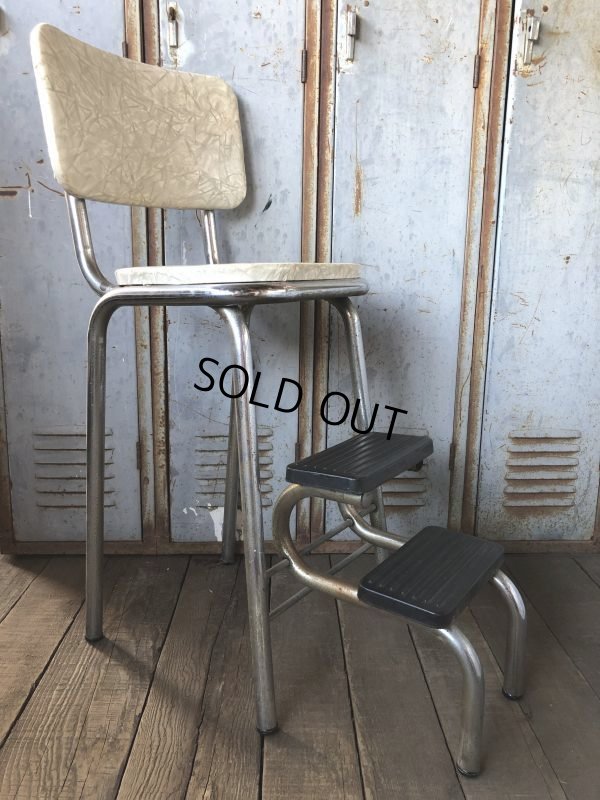 画像7: Vintage Mid-Century Step Stool Hi-Chair (T784)