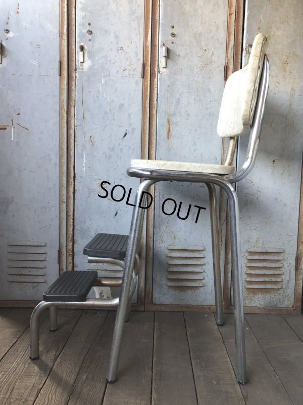 画像4: Vintage Mid-Century Step Stool Hi-Chair (T784)