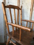 画像5: Antique Kid's Wood Hi-Chair (T782)