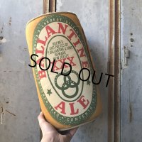 70s Vintage Ballantine Ale Advertising Pillow (T789)