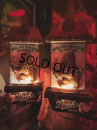Vintage Stroh's Beer Lighted Sign SET (T791)