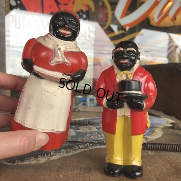 画像1: 50s Vintage Aunt Jemima & Uncle Mose Shakers L (T801)