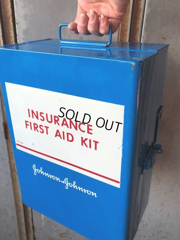 画像12: Vintage Johnson&Johnson First Aid Kit Mettal Box Cabinet (Ｔ807）