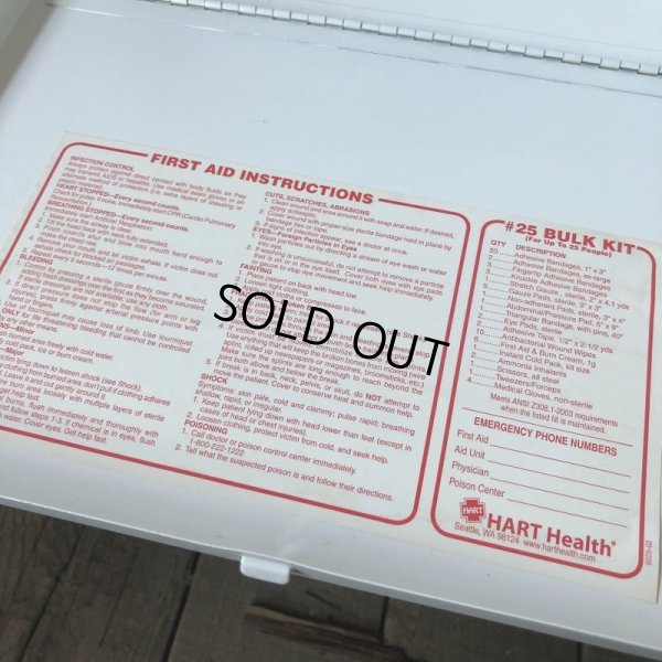 画像7: Vintage #25 BULK First Aid Kit Mettal Box Cabinet (Ｔ808）