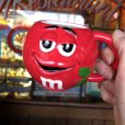 画像1: Vintage M&M's Ceramic Mug Red (T811) (1)