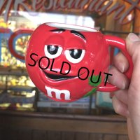 Vintage M&M's Ceramic Mug Red (T811)