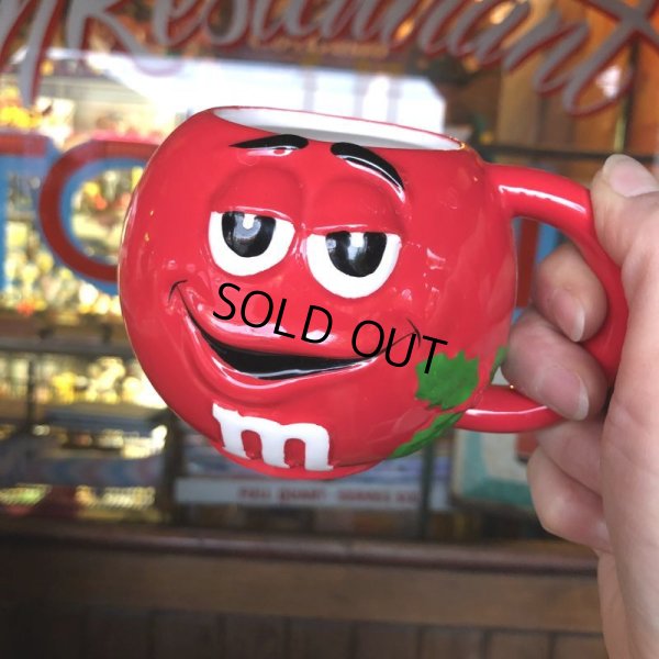 画像1: Vintage M&M's Ceramic Mug Red (T811)