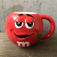 画像2: Vintage M&M's Ceramic Mug Red (T811) (2)