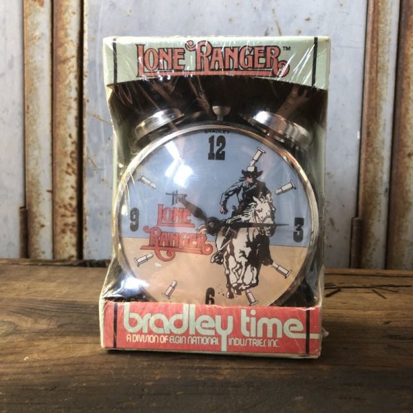 画像2: 80s Vintage Bradley Alarn Clock The Lone Ranger Dead Stock (T846)