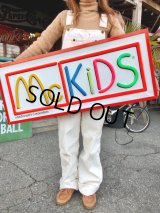 80s Vintage McDonalds McKidS Store Display Lighted Sign (T848)