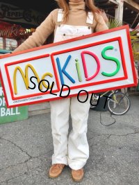 80s Vintage McDonalds McKidS Store Display Lighted Sign (T848)