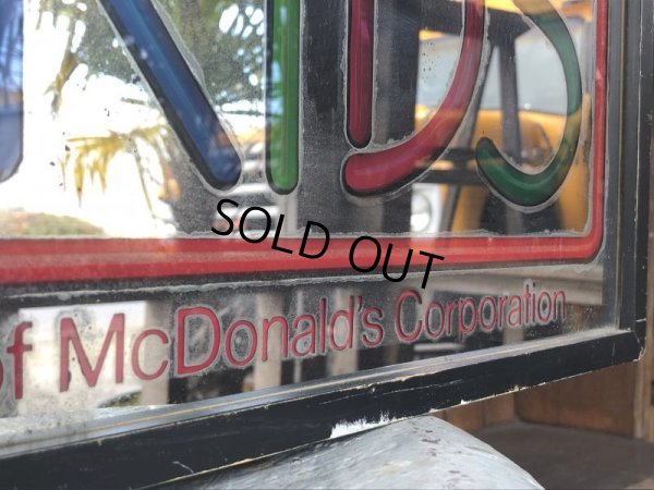 画像13: 80s Vintage McDonalds McKidS Store Display Lighted Sign (T849)