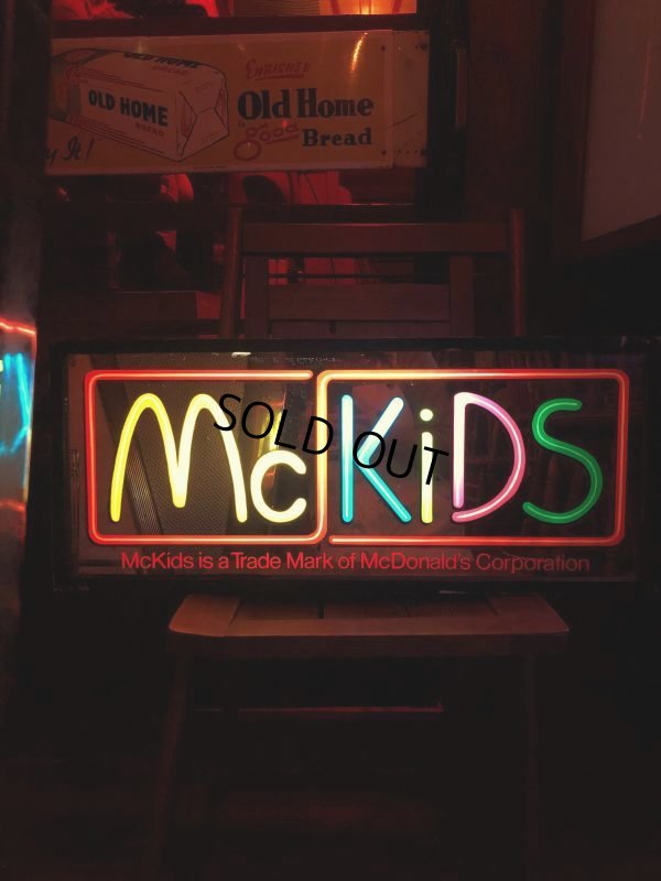 画像15: 80s Vintage McDonalds McKidS Store Display Lighted Sign (T849)
