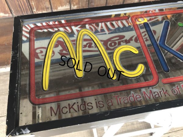 画像7: 80s Vintage McDonalds McKidS Store Display Lighted Sign (T849)