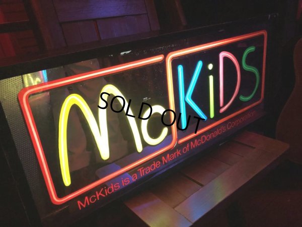画像17: 80s Vintage McDonalds McKidS Store Display Lighted Sign (T849)