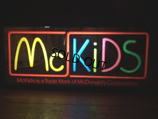 画像18: 80s Vintage McDonalds McKidS Store Display Lighted Sign (T849)