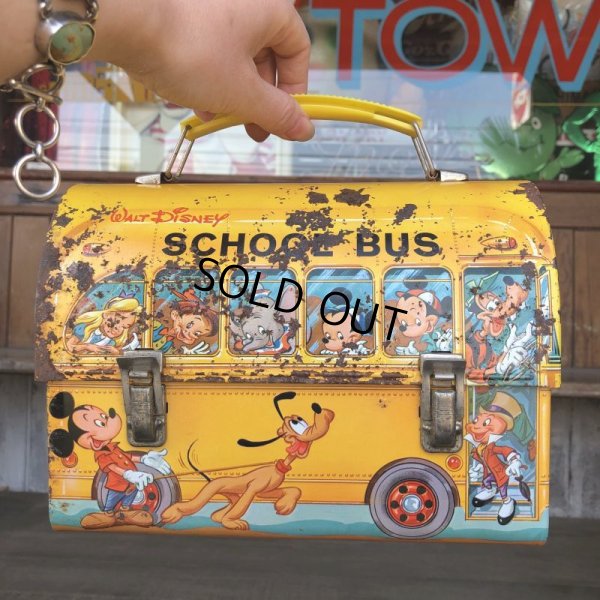 画像1: Vintage Disney Lunch Box School Bus (T869)