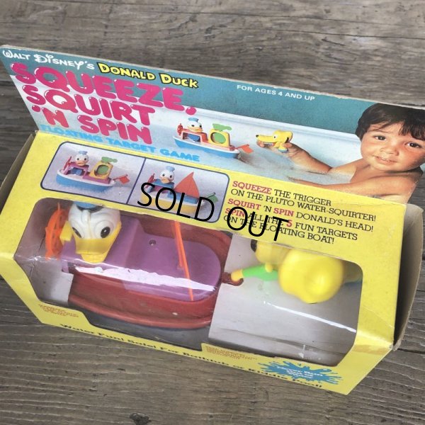 画像8: Vintage Disney Squeeze Squirt 'N Spin Donald Duck (T874)