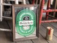 画像1: Vintage Heineken Beer Pub Mirror (T877) (1)