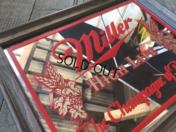 画像3: Vintage Miller Beer Pub Mirror (T875)