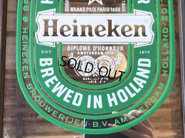 画像4: Vintage Heineken Beer Pub Mirror (T877)