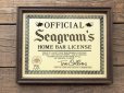 画像2: Vintage Seagram's Official Home bar License (T879) (2)