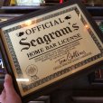 画像7: Vintage Seagram's Official Home bar License (T879)