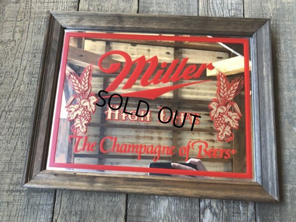 画像2: Vintage Miller Beer Pub Mirror (T875)