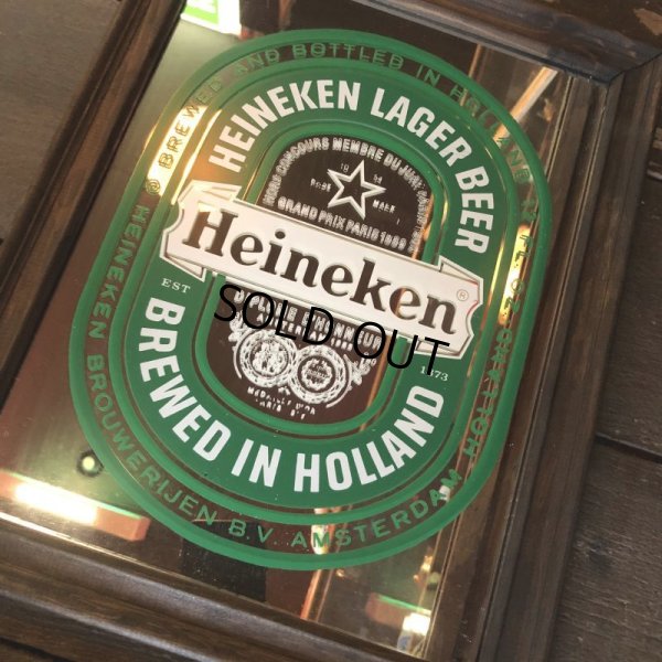 画像7: Vintage Heineken Beer Pub Mirror (T877)