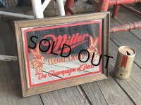 Vintage Miller Beer Pub Mirror (T875)