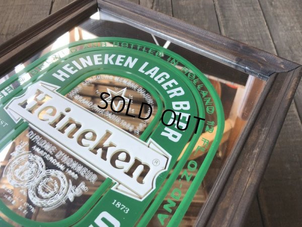 画像3: Vintage Heineken Beer Pub Mirror (T877)