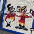 画像3: 70s Vintage BOZO the Clown Needlepoint Art Wall Hanging (T881)